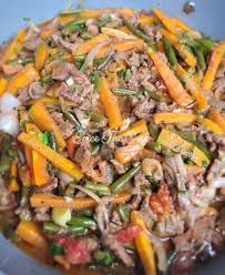 Emincé de viande de bœuf